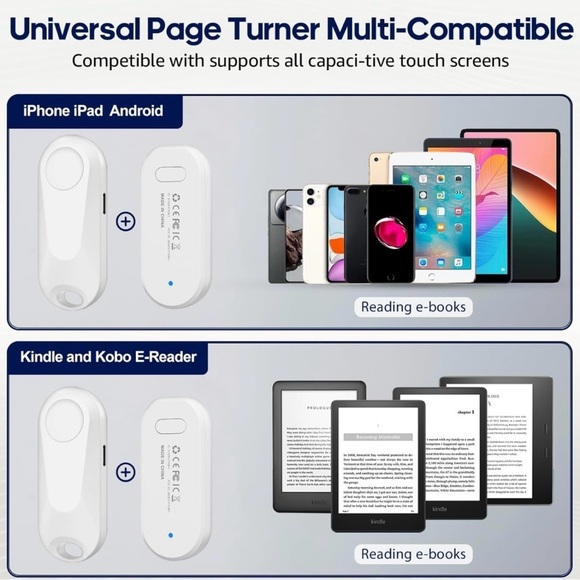 Remote Control Page Turner for Kindle Paperwhite Oasis Kobo eReaders NIB - Picture 5 of 9
